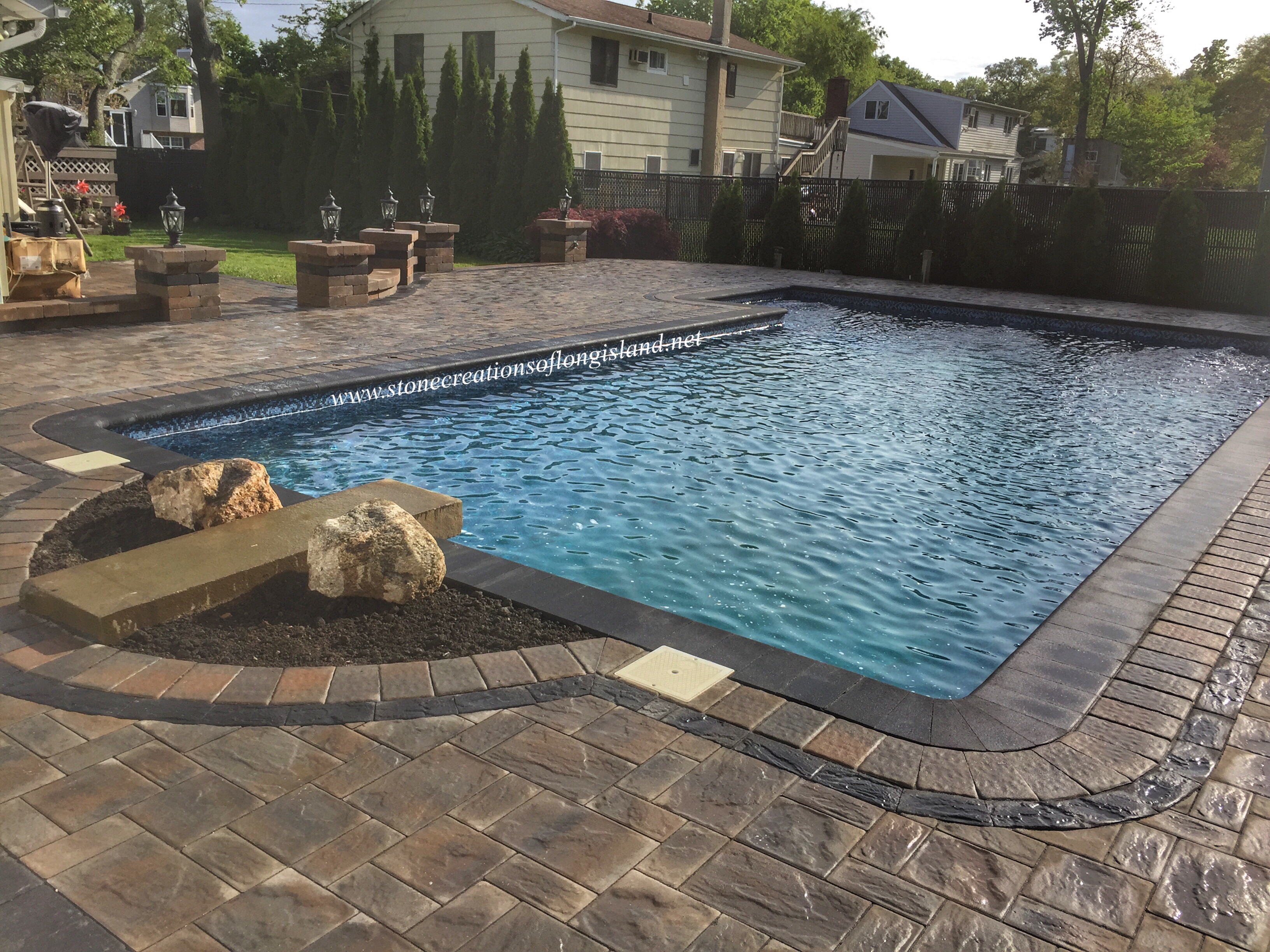 Cambridge Paver Pool Patio, West Islip, NY 11795