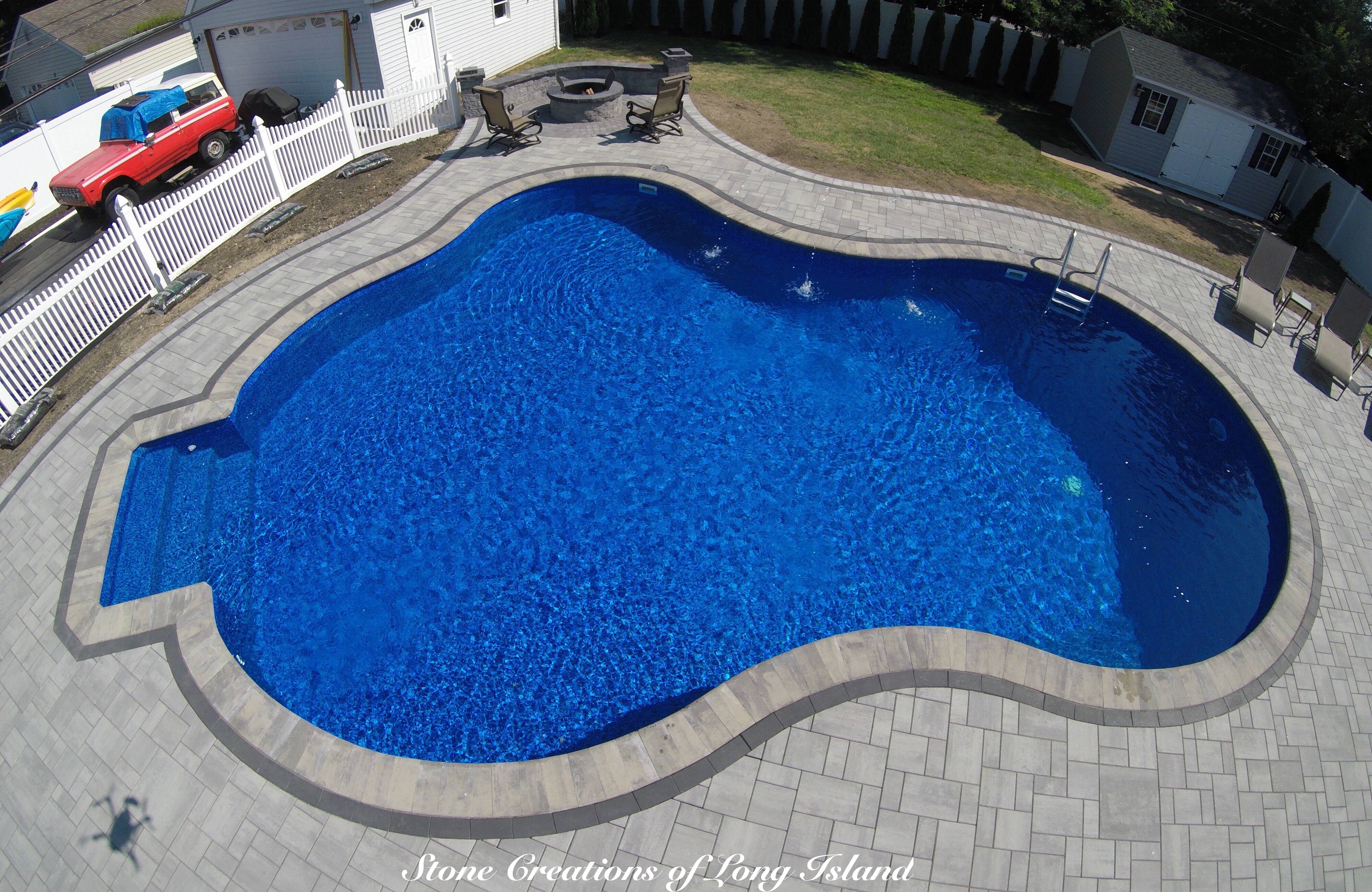 Cambridge Paver Pool Patio - East Islip, NY 11730