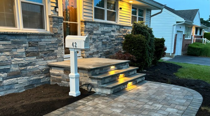 New Driveway and Stone Veneer, Old Bethpage, NY 11735
